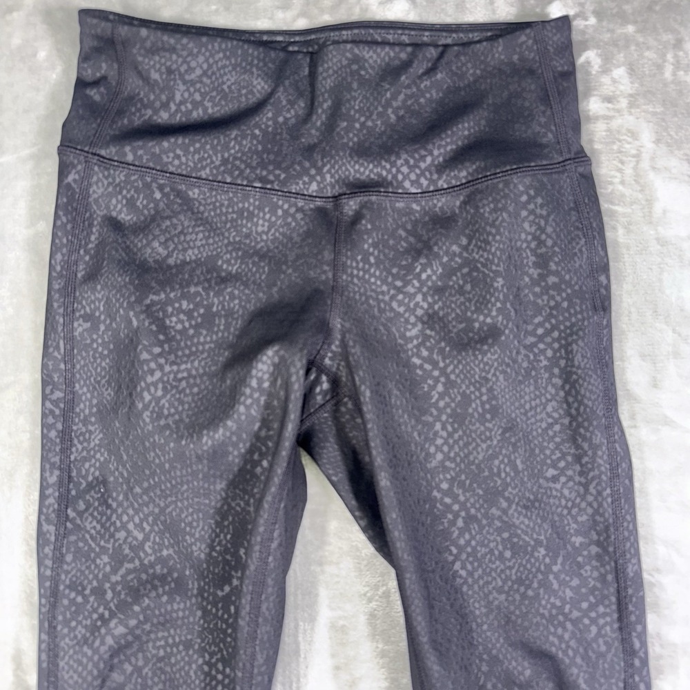 Athleta Leggings Womens XS Black Snake Print Gym Athletic - Picture 4 of 12